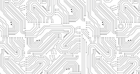 Abstract geometric Circuit connect lines and dots.Simple technology graphic background.Illustration Vector design Network technology and Connection concept