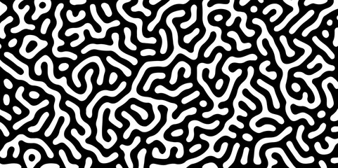 Abstract multicolor pattern styles of reaction biology diffusion turing on white background. Colorful wave abstract background seamless pattern. Waves, Swirls, lines, Spin Patterns. Monochrome, Turing