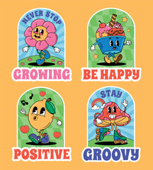 Motivational Cartoon Characters with Positive Messages