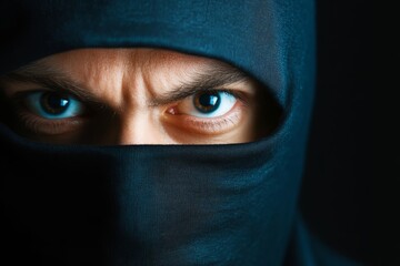 Hooded figure pointing forward, symbolizing anonymity, cyber threats, and online danger.