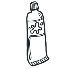 Paint tube outline