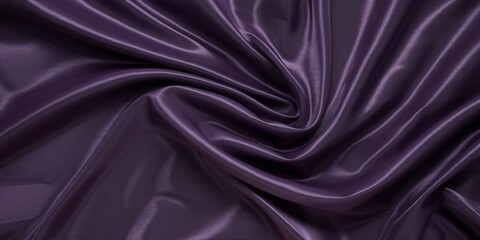 Obraz premium Luxurious Navy Blue Silk Fabric with Elegant Drapes. This image showcases a luxurious navy blue silk fabric with elegant drapes and folds, exuding sophistication and elegance.