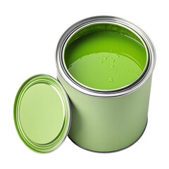 green color paint  isolated on white background