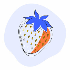 vector illustration of a strawberry