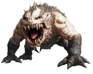 Fearsome Mythical Creature Digital Rendering