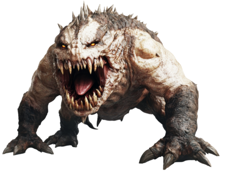 Fearsome Mythical Creature Digital Rendering