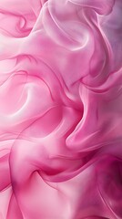 Obraz premium Abstract Drape of Pink Satin: A close-up, abstract shot captures the luxurious texture and soft, flowing folds of a pink satin fabric, radiating a delicate and romantic feel.