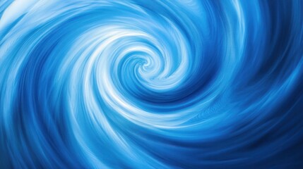 Fototapeta premium Abstract Blue Vortex: A Swirling Symphony of Color and Light