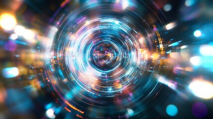 Dynamic swirling colors create an immersive visual experience in high-resolution format