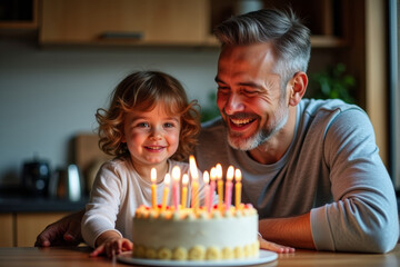 a photo of young kid celebrate birthday