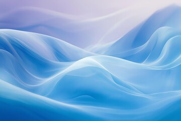 A simple wave pattern in shades of blue and white, with a smooth gradient background