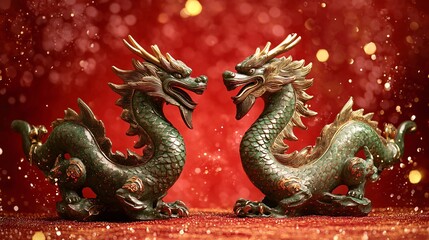 Fototapeta premium chinese dragon statue
