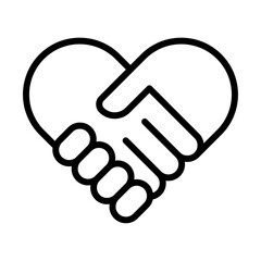 Collaborative icon outline set sign