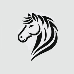 The majestic horse head logo