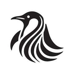 2d Penguin logo on a white background