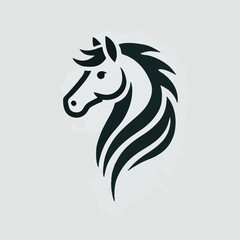 The majestic horse head logo