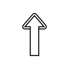 Naklejka premium Illustration showing a black arrow (pointer) icon on a white background