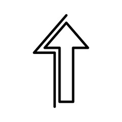 Illustration showing a black arrow (pointer) icon on a white background