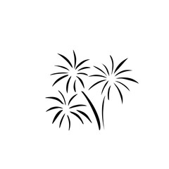 Set fireworks doodle line