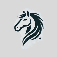 The majestic horse head logo