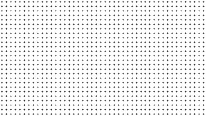 Seamless grid pattern: subtle halftone design featuring repeated small hatch crosses and tiny elements. Abstract geometric texture with faded black and white rectangle prints. Vector illustration.