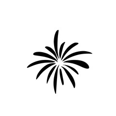 Set fireworks doodle line