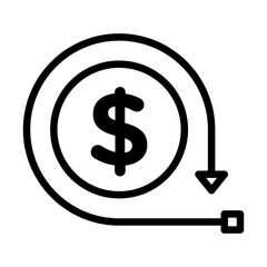 Lower cost icon outline set sign