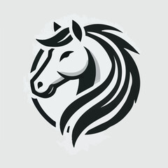 The majestic horse head logo