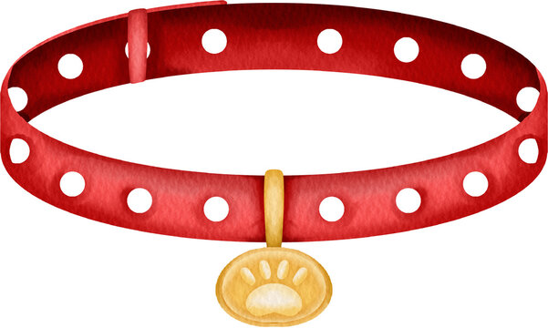 recommend clip art: watercolor pet collar