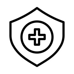 Strengthens immune system icon outline set sign