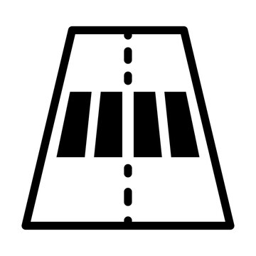recommend clip art: Zebra crossing icon outline set sign