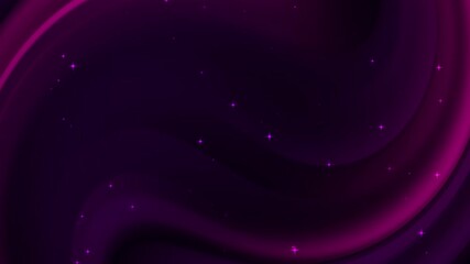 Animated of Dark purple waves and small pink stars create a dreamy background. Great for fantasythemed designs, digital art, or abstract concepts. 4k - Powered by Adobe