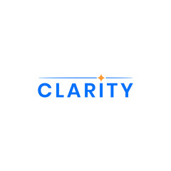 text clarity logo letter wordmark design vector