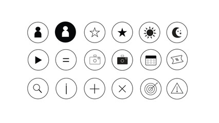 Vector set of web design elements.