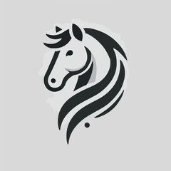 The majestic horse head logo