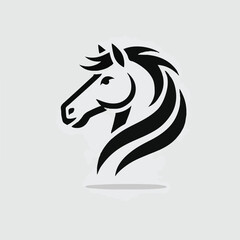 The majestic horse head logo
