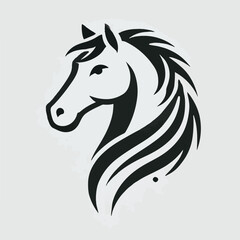 The majestic horse head logo