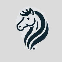 The majestic horse head logo
