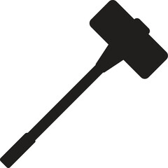 hammer silhouette vector