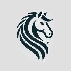 The majestic horse head logo