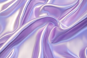 Obraz premium pastel purple shiny satin silk fabric background. smooth elegant wavy, luxurious Anniversary, Christmas, wedding, valentine, event, celebration concept.