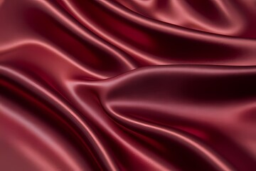 Obraz premium red shiny satin silk fabric background. smooth elegant wavy, luxurious Anniversary, Christmas, wedding, valentine, event, celebration concept.