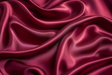 Obraz premium red shiny satin silk fabric background. smooth elegant wavy, luxurious Anniversary, Christmas, wedding, valentine, event, celebration concept.