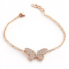 silver necklace isolated on white