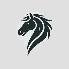 The majestic horse head logo