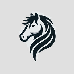 The majestic horse head logo