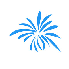 Funny Colored Fireworks Vector