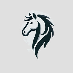 The majestic horse head logo