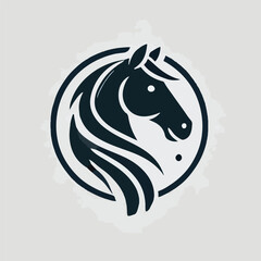 The majestic horse head logo