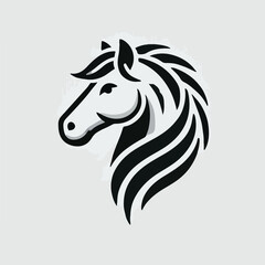 The majestic horse head logo